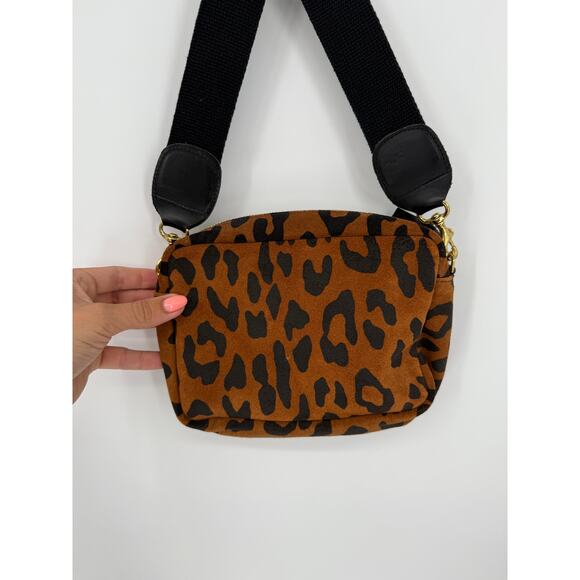 Clare V Women's. Midi Sac Bag Cognac Pablo Cat - Picture 4 of 7